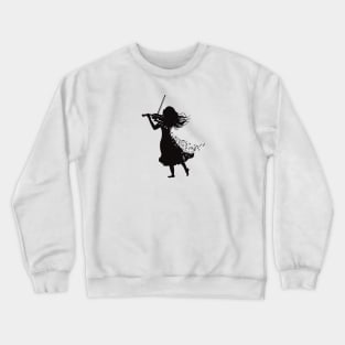 Violinist Silhouette Crewneck Sweatshirt